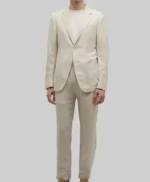 Anyone But You 2023 Glen Powell White Suit