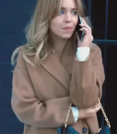 Anyone But You Sydney Sweeney Brown Trench Coat