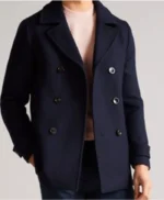 Archive 81 Mark Higgins Navy Blue Pea Coat