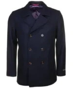 Archive 81 Mark Higgins Navy Blue Pea Coat