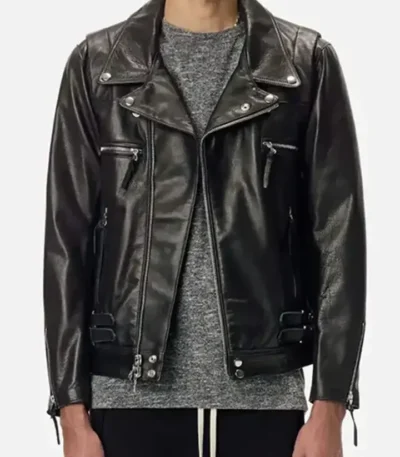 Ari King Lebron James Rider Black Leather Jacket
