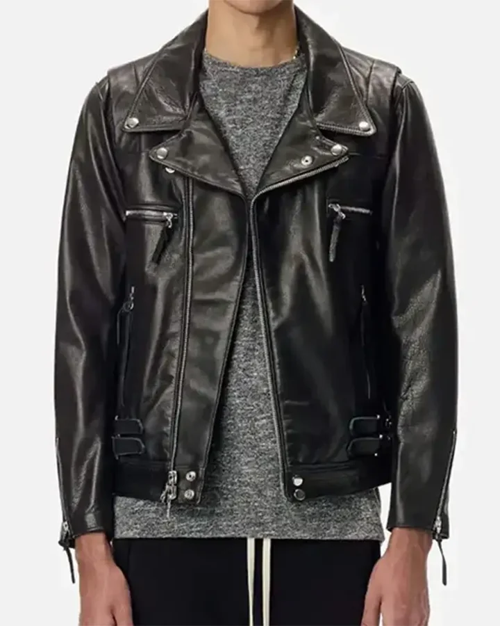Ari King Lebron James Rider Black Leather Jacket Ari King Lebron James Rider Black Leather Jacket