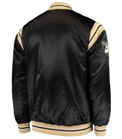 Army Black Knights The Enforcer Black Satin Jacket
