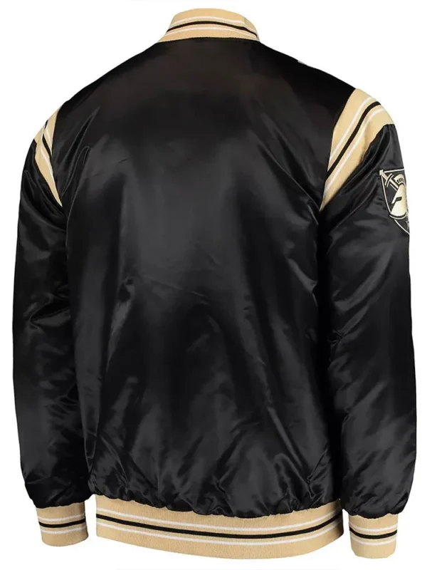 Army Black Knights The Enforcer Black Satin Jacket