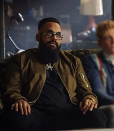 Army of Thieves Guz Khan Brown Bomber Jacket
