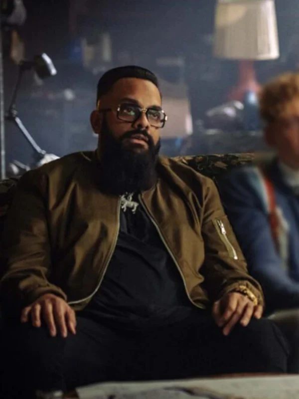 Army of Thieves Guz Khan Brown Bomber Jacket