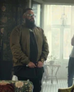 Army of Thieves Guz Khan Brown Bomber Jacket