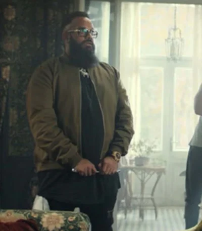 Army of Thieves Guz Khan Brown Bomber Jacket