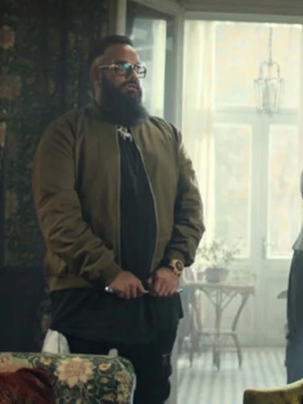 Army of Thieves Guz Khan Brown Bomber Jacket