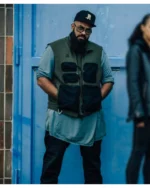 Army of Thieves Guz Khan Green and Black Cotton Utility Vest