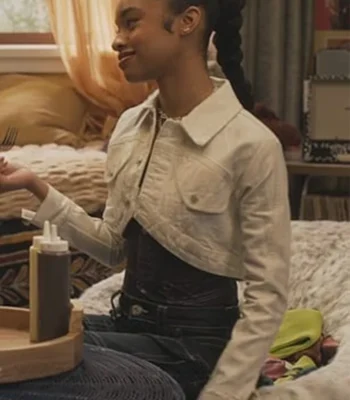 Ashley Banks Bel-Air S03 Cropped Denim jacket