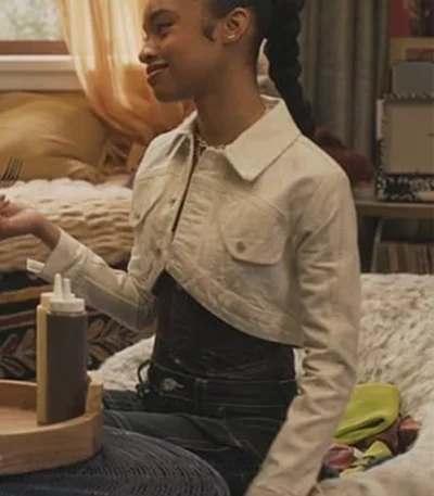 Ashley Banks Bel-Air S03 Cropped Denim jacket