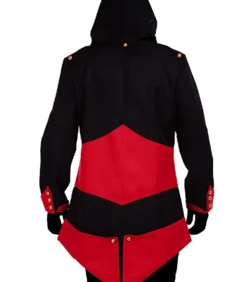 Assassins Creed Red and Black Gaming Coat