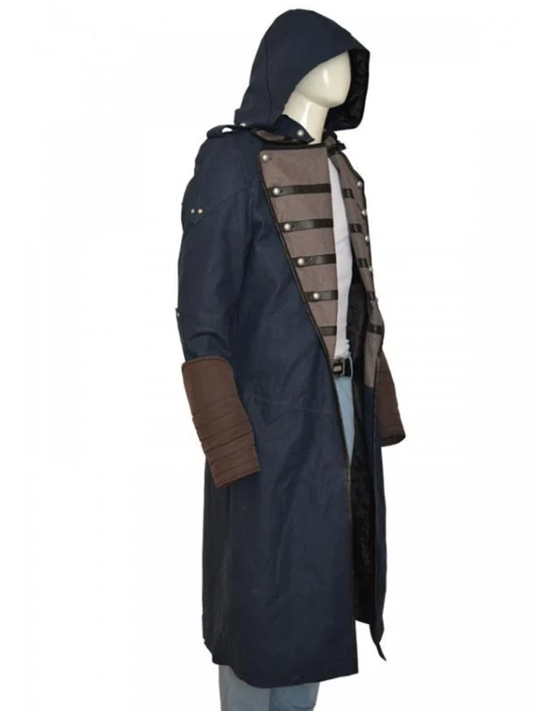 Assassins Creed Unity Arno Dorian Long Coat With Hood