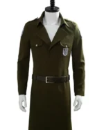 Attack On Titan S03 Eren Jaeger Green Trench Coat