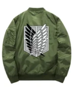 Attack On Titan Survey Corps Green Bomber Jacket