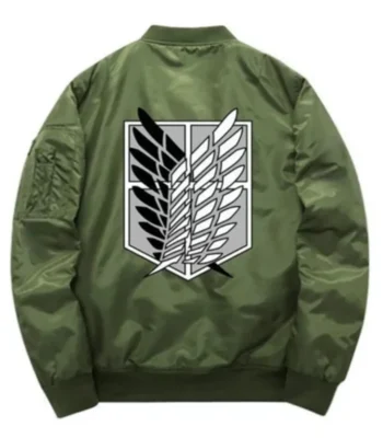Attack On Titan Survey Corps Green Bomber Jacket