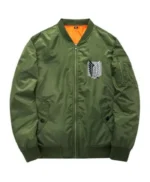Attack On Titan Survey Corps Green Bomber Jacket