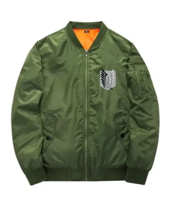 Attack On Titan Survey Corps Green Bomber Jacket