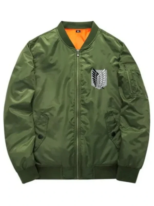 Attack On Titan Survey Corps Green Bomber Jacket