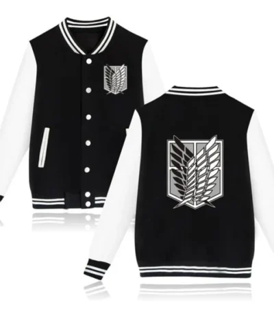 Attack on Titan Anime Varsity Letterman Jacket