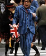 Austin Powers Blue Striped Plaid Suit