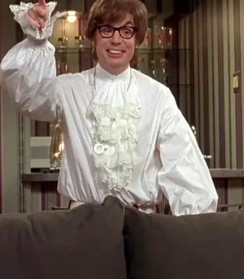 Austin Powers White Ruffle Shirt