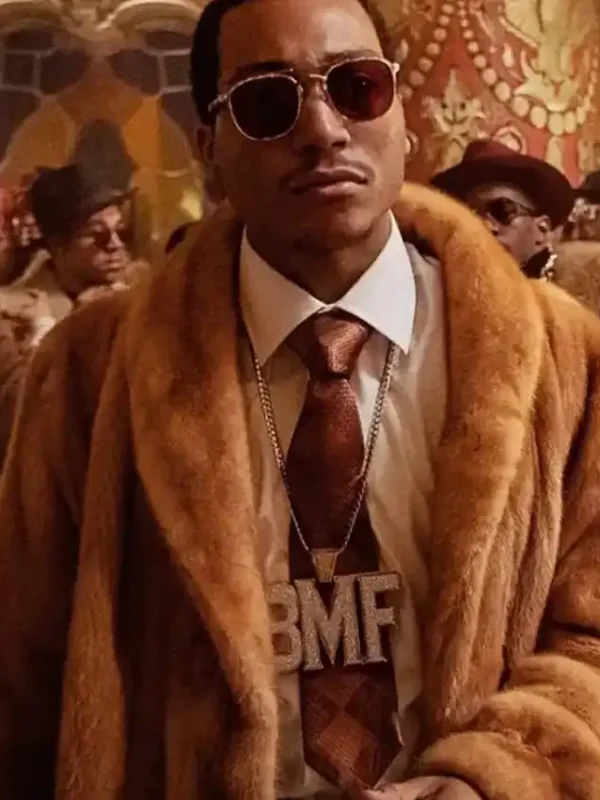 BMF Lil Meech Brown Fur Coat