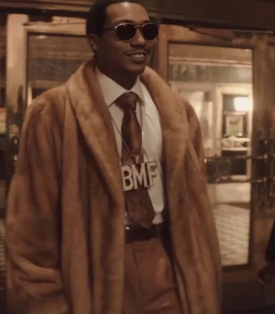 BMF Lil Meech Brown Fur Coat