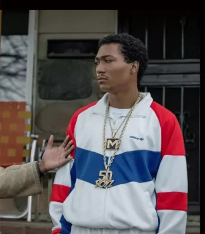 BMF Lil Meech White Track Jacket