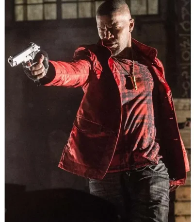 Baby Driver Jamie Foxx Red Jacket