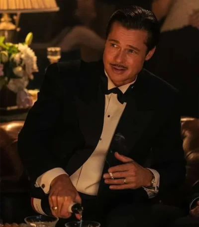 Babylon Brad Pitt Black Blazer