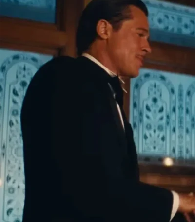 Babylon Brad Pitt Black Blazer