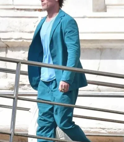 Babylon Brad Pitt Teal Suit