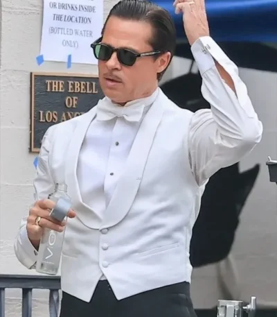 Babylon Brad Pitt White Vest