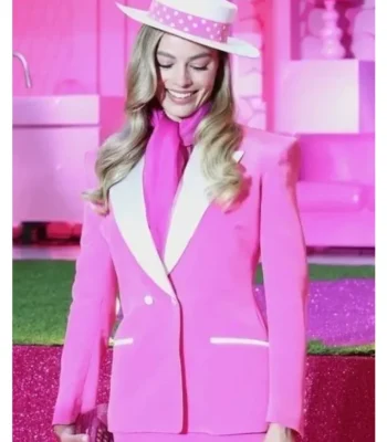 Barbie 2023 Margot Robbie Pink Blazer