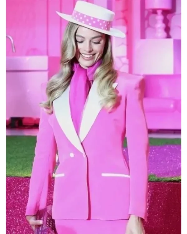 Barbie 2023 Margot Robbie Pink Blazer