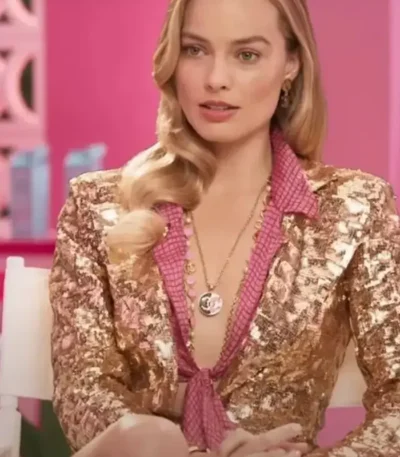 Barbie 2023 Margot Robbie Sequin Blazer