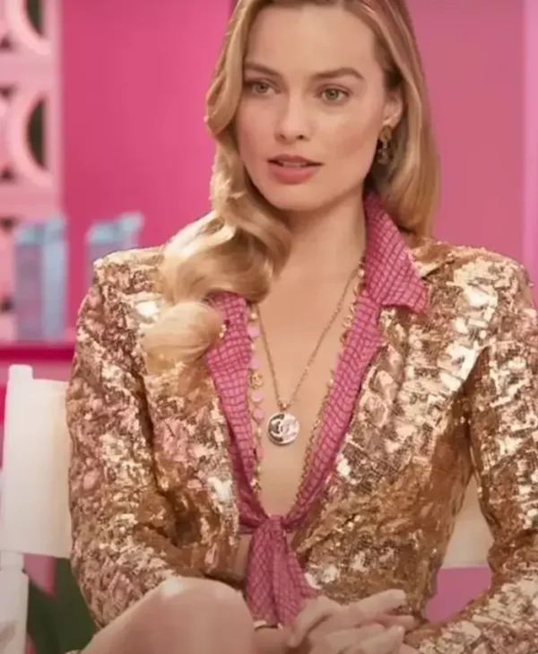 Barbie 2023 Margot Robbie Sequin Blazer