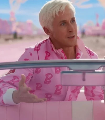 Barbie 2023 Ryan Gosling Pink Tracksuit