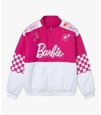 Barbie Racer Satin Varsity Jacket