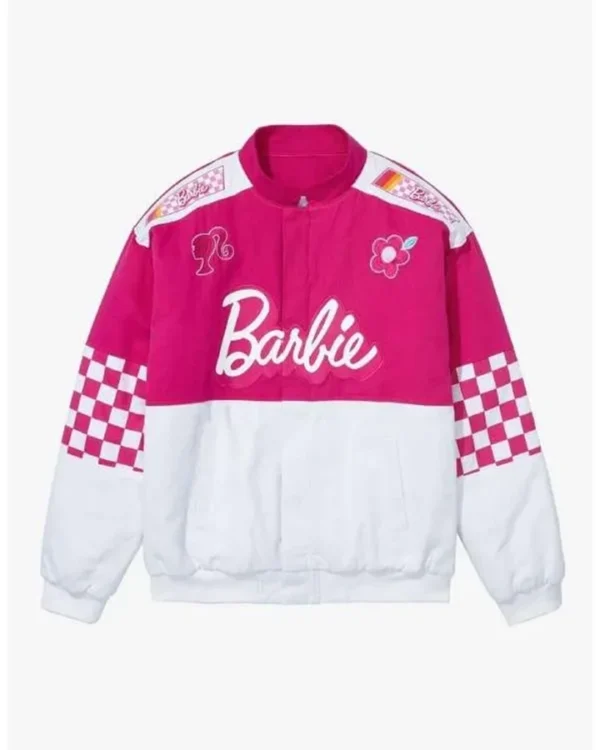 Barbie Racer Satin Varsity Jacket
