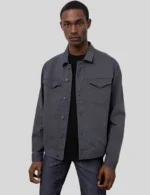 Barry S03 Barry Berkman Grey Denim Jacket