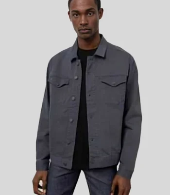 Barry S03 Barry Berkman Grey Denim Jacket