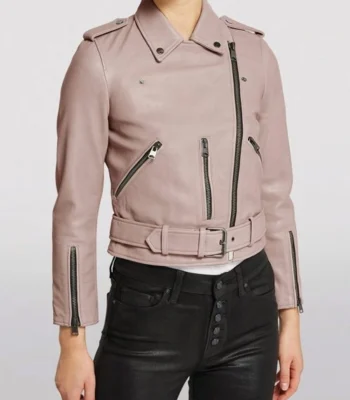 Barry S03 Sally Reed Pink Leather Jacket
