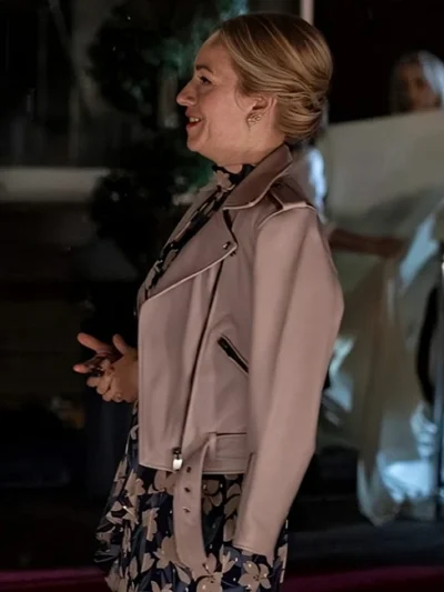 Barry S03 Sally Reed Pink Leather Jacket