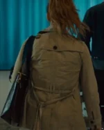 Based On A True Story 2023 Kaley Cuoco Grey Peacoat