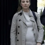 Based On A True Story 2023 Kaley Cuoco Grey Peacoat