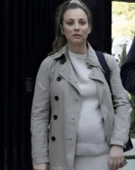 Based On A True Story 2023 Kaley Cuoco Grey Peacoat