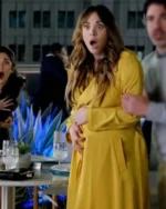 Based on a True Story 2023 Kaley Cuoco Yellow Coat